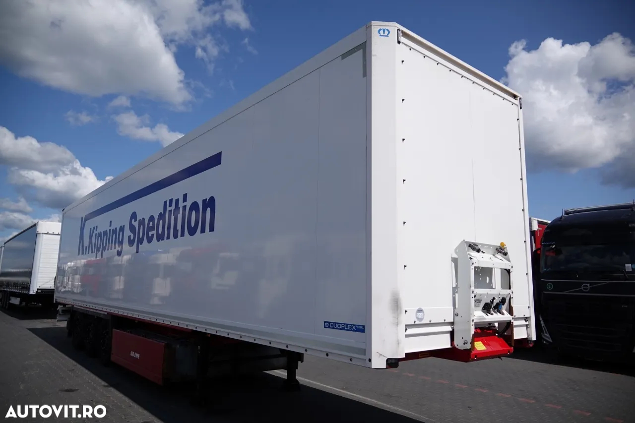 Krone CONTAINER / KOFFER / DOPPELSTOCK / COȘ PENTRU PALEȚI / AXĂ RIDICATĂ / IMPORTAT DIN GERMANIA - 2