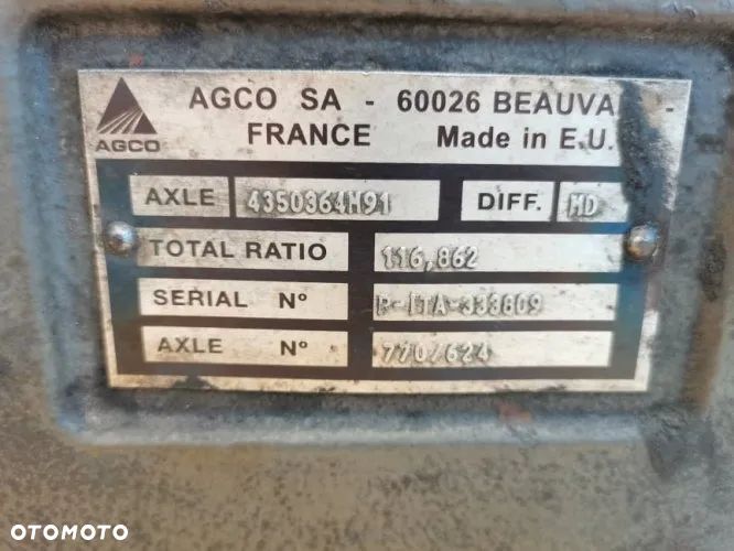 Zwolnica 7700607902 Zwrotnica 7600645001 7700608601 Massey Ferguson 8690 - 13