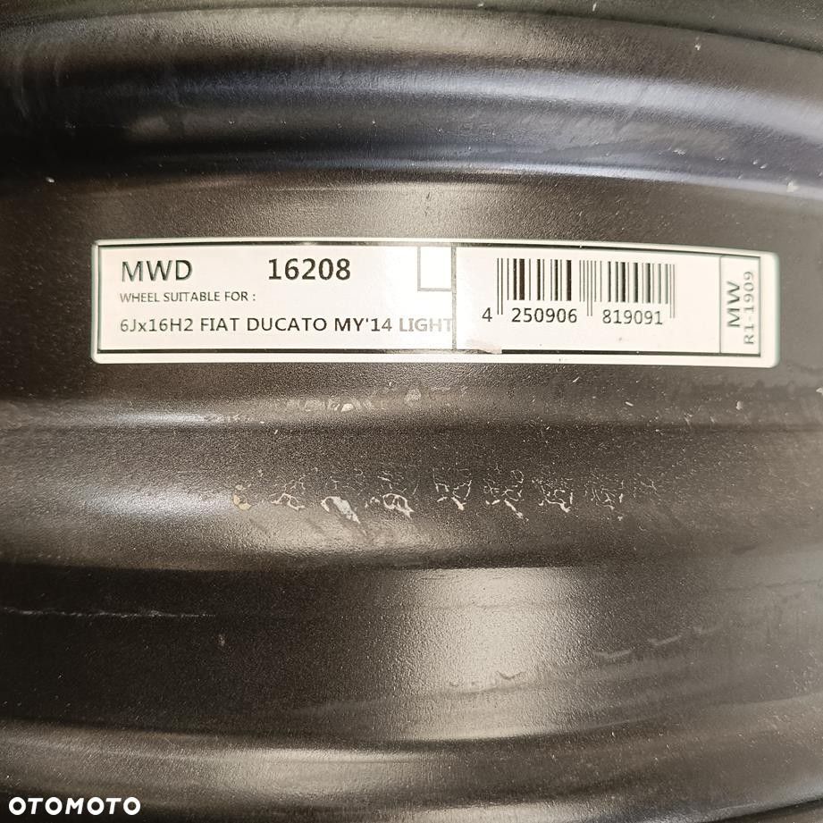 Felgi 5x118 16 Fiat Ducato Jumper Boxer Camper 4szt (F9274) - 8
