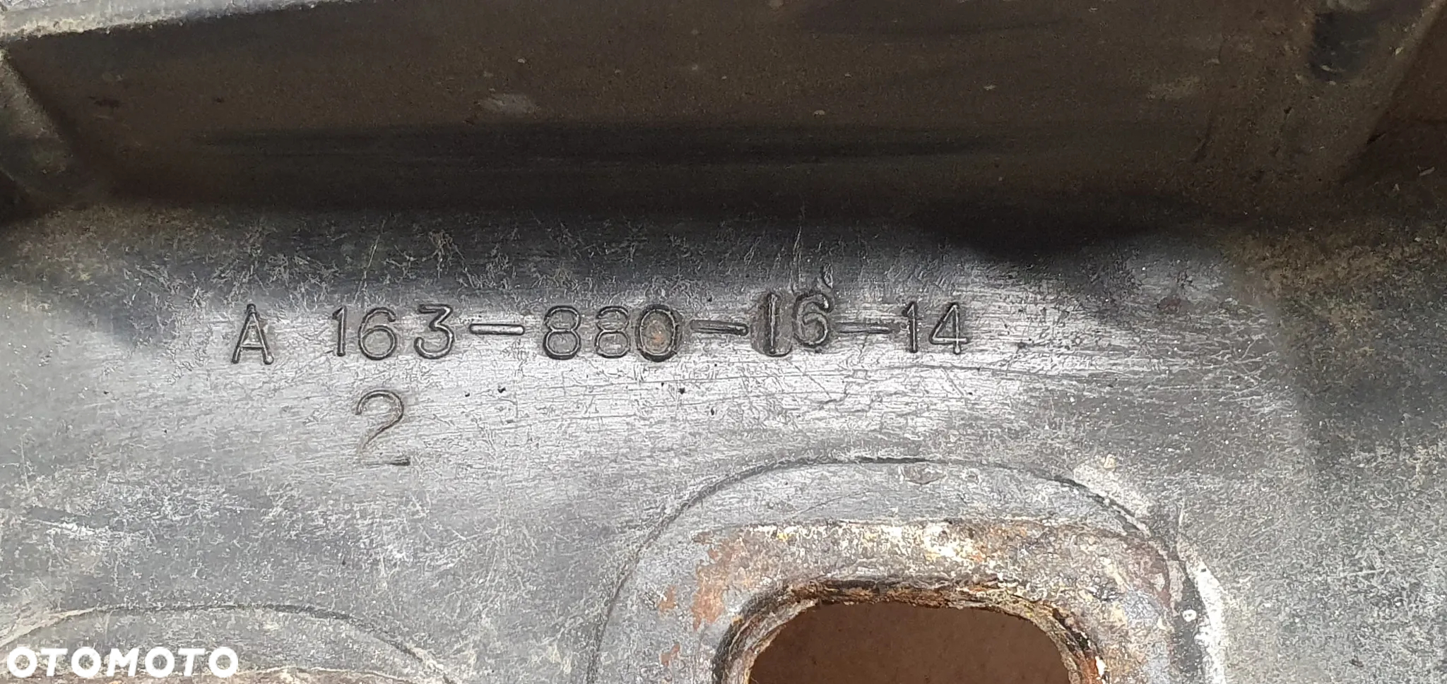 Ślizg wzmocnienie zderzaka przód prawy lewy Mercedes ML W163 Lift A1638801614 - 7