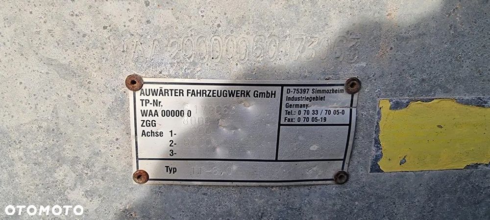 Inny Przyczepa 2 osiowa tandem, najazdy dwuczęściowe 3,2m - 9