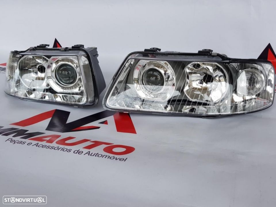 Faróis Audi A3 8L Restyling Fundo Cristal - 2
