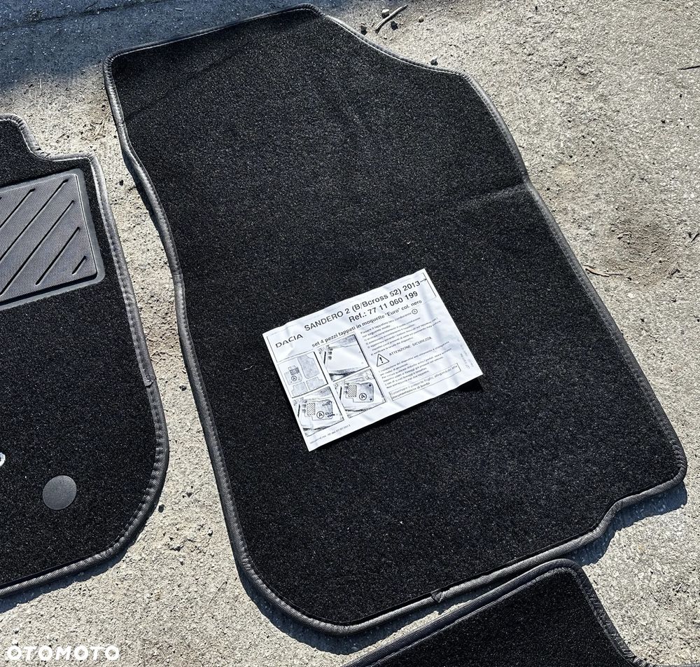 Dywaniki Welurowe Dacia Sandero II Stepway Oryginał Komplet - 3