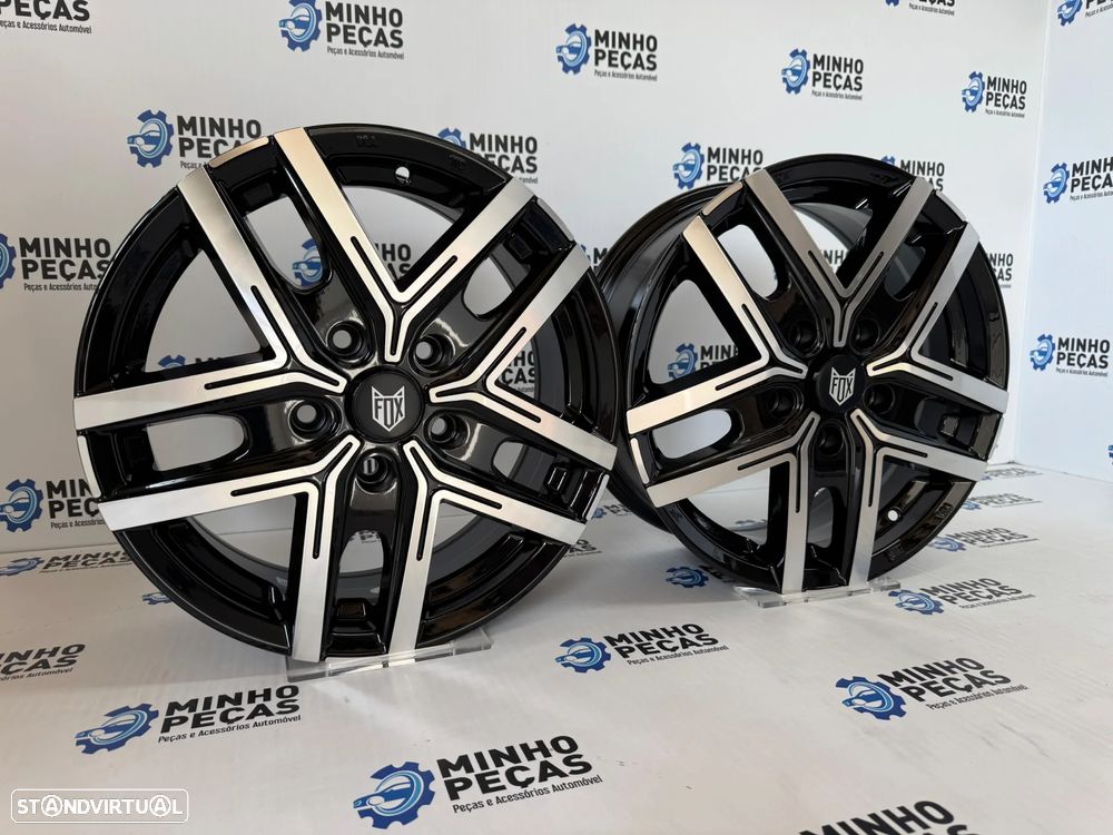 Jantes Fox WX5 em 16x6.5 (5x118) Preto Polido - 3