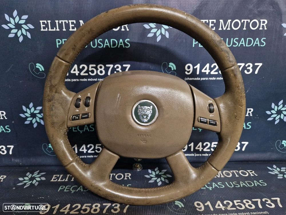 Volante usado pele com airbag JAGUAR X-TYPE XTYPE - 3