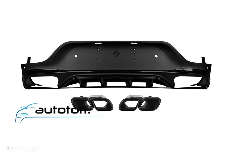 Difuzor bara spate GLC Coupe C253 compatibil cu Mercedes (15-22) GLC63 AMG Black Design - 1