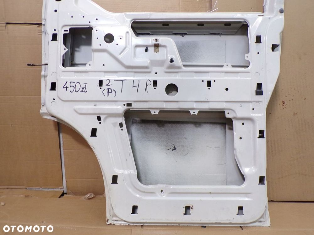 VW T4 TRANSPORTER CARAVELLE 96- DRZWI PRZÓD PRAWE BEZ RDZY BIAŁE - 11