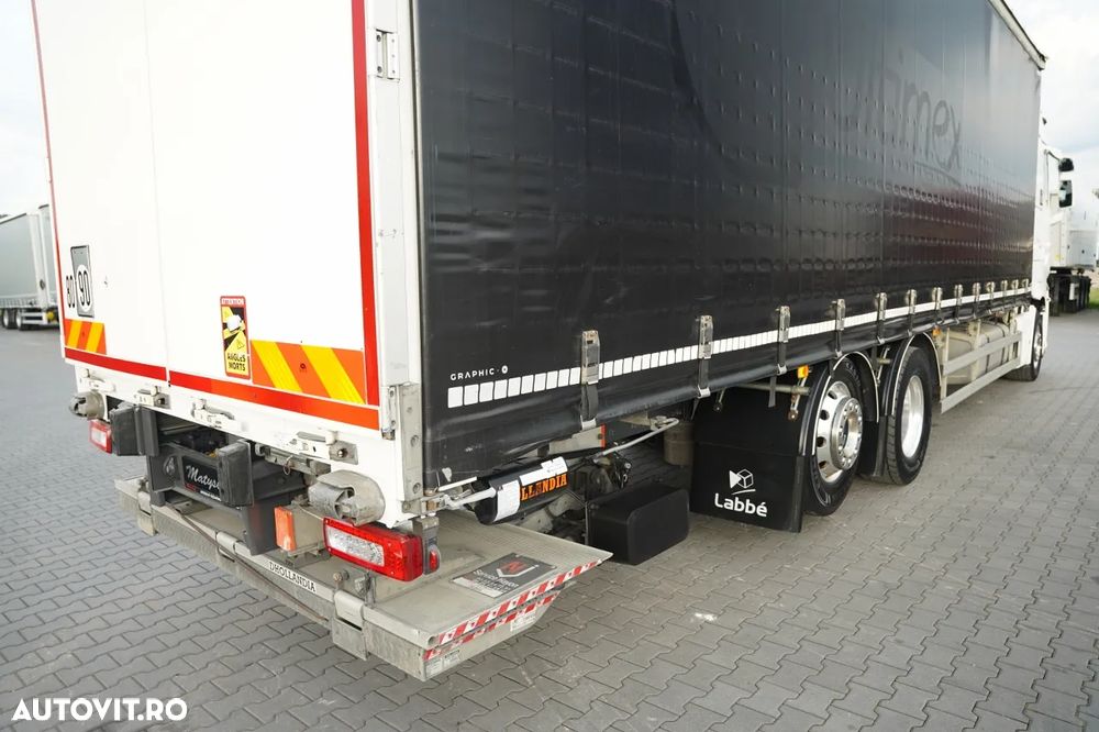 Renault T HIGH 440 DTI 13 / 6X2 / 9.5 M CORTINĂ / I-PARK COOL / PUNTE RELAXABILĂ / PODEA REZISTENTĂ / JANTE DIN ALIAJ / DHOLLANDIA LIFT / - 14