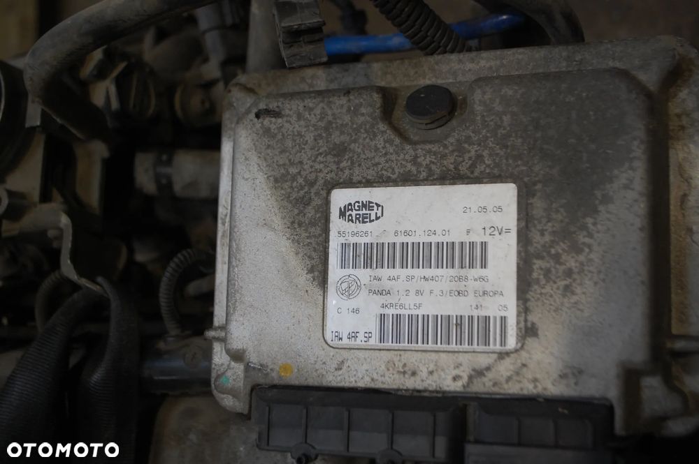 SILNIK KOMPLETNY 1.2 8V 188A4000 WIĄZKA STEROWNIK FIAT PANDA II SWAP FIAT SEICENTO 148TYS.KM - 3