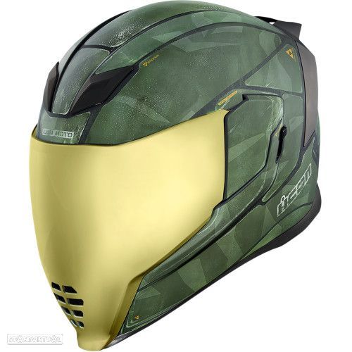 capacete icon battlescar 2 airflit green - 1
