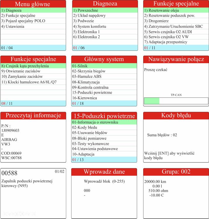 Tester diagnostyczny Vscan MULTI ITS 2w1 VAG + OBD2 - 6