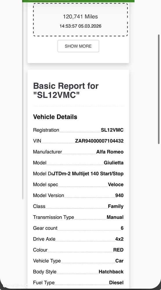 Skrzynia biegów alfa RomeO Giulietta 2.0  55239628 2012 6 BIEGÓW - 5