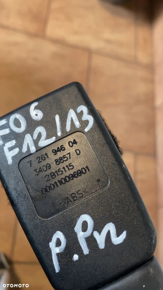 BMW F06 F12 F13 NAPINACZ PASA BEZPIECZEŃSTWA PRAWY PRZEDNI 7261946 - 3