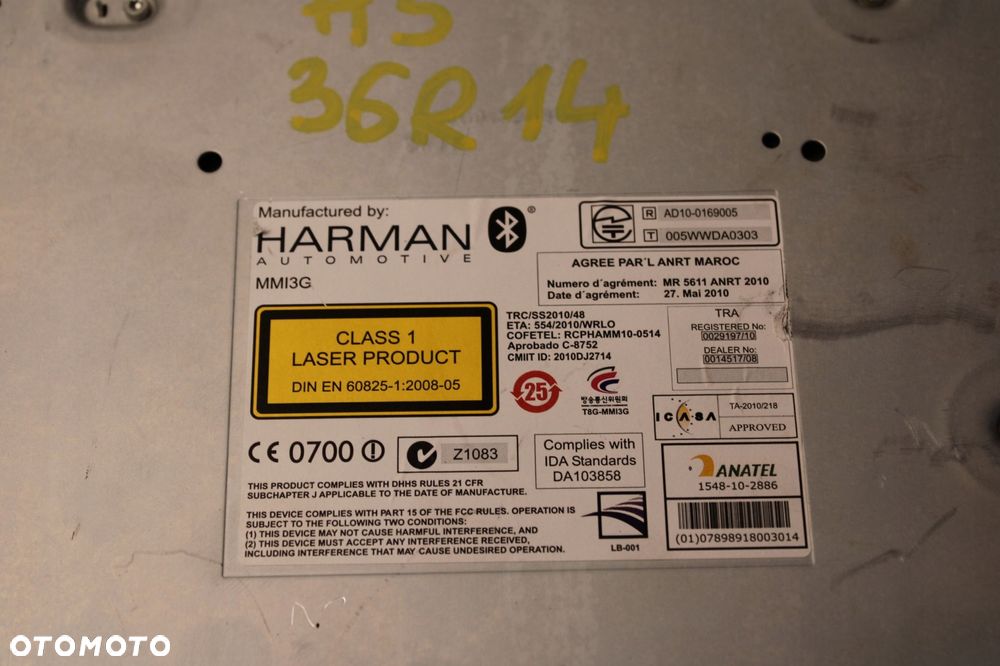 audi a5 8t lift 11r- radio radioodtwarzacz dvd navi mmi3g 8r2035666b - 3