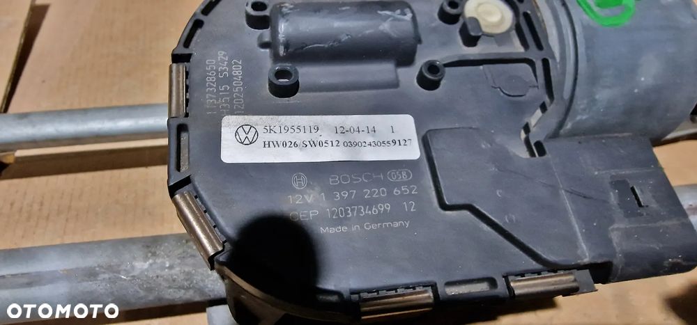 MECHANIZM SILNICZEK WYCIERACZKI PRZÓD 5K1955023 5K1955119 VW GOLF VI 6 - 4