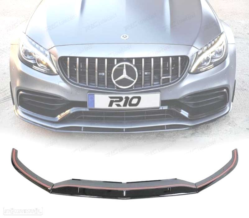 SPOILER LIP FRONTAL MERCEDES W205 SW 14-18 LOOK C63 - 1