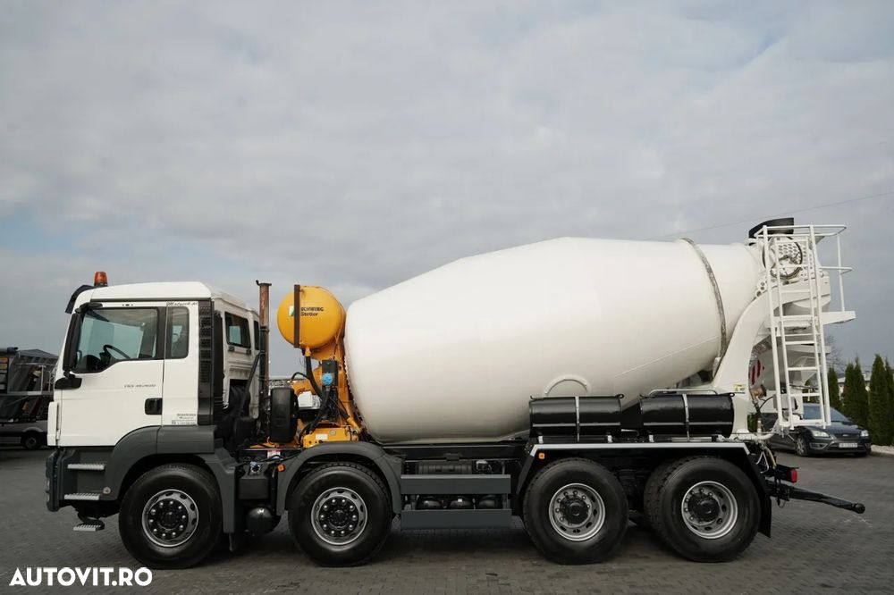 MAN TGS 32.400 / 8x4 / BETONIERĂ SCHWING STETTER / BETONIERĂ 9M3 / CAMERĂ VEDERE SPATE - 3