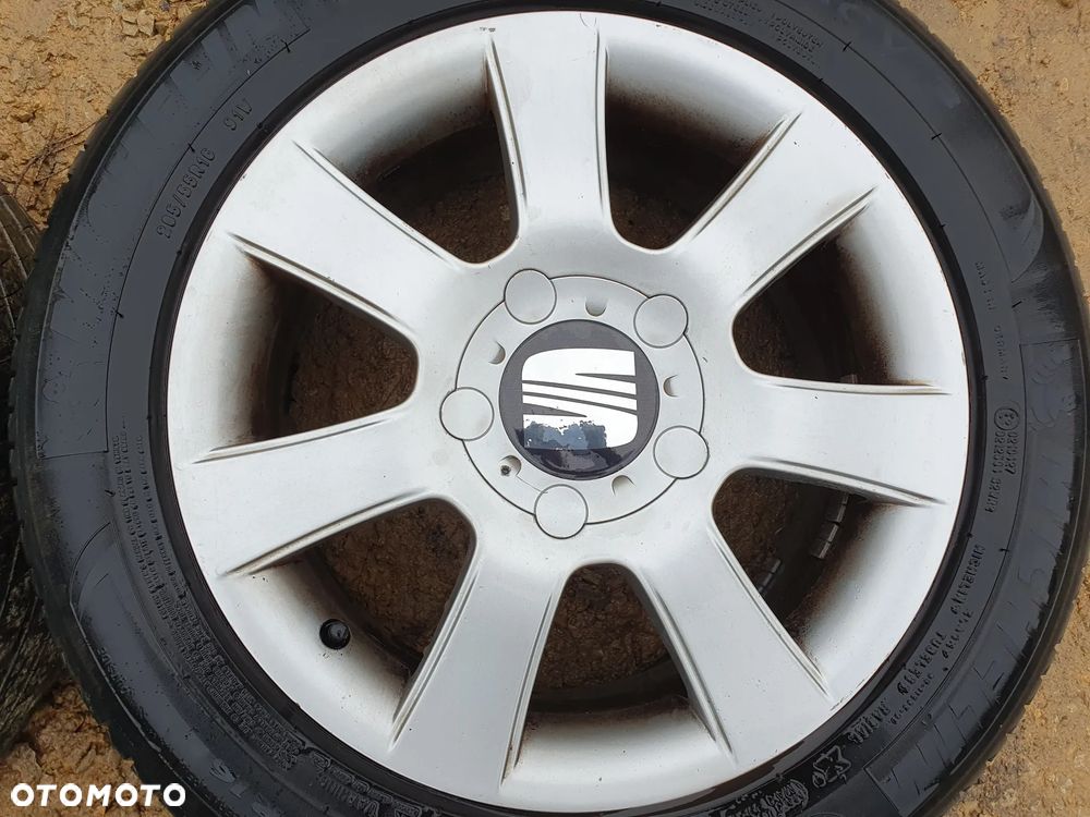 SEAT 16 5x112 KOŁA LETNIE FELGI ALUMINIOWE RONAL R16 6.5J ET50 ALUFELGI 5P0601025B TOLEDO III ALTEA LEON - 2