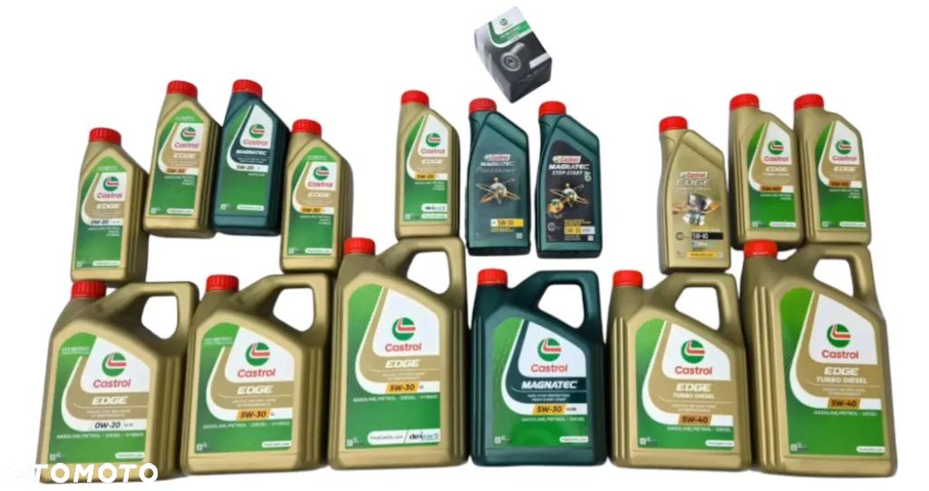 OLEJ CASTROL EDGE 0W20 0W30 0W40 5W20 5W30 5W40 1L 4L 5L + filtr oleju - 1