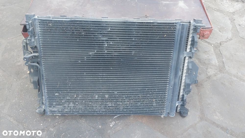 Chłodnica wody klimatyzacji sterownik wentylatorów komplet Ford Mondeo Mk4 1.8 16v 125km S-max pas przedni - 2