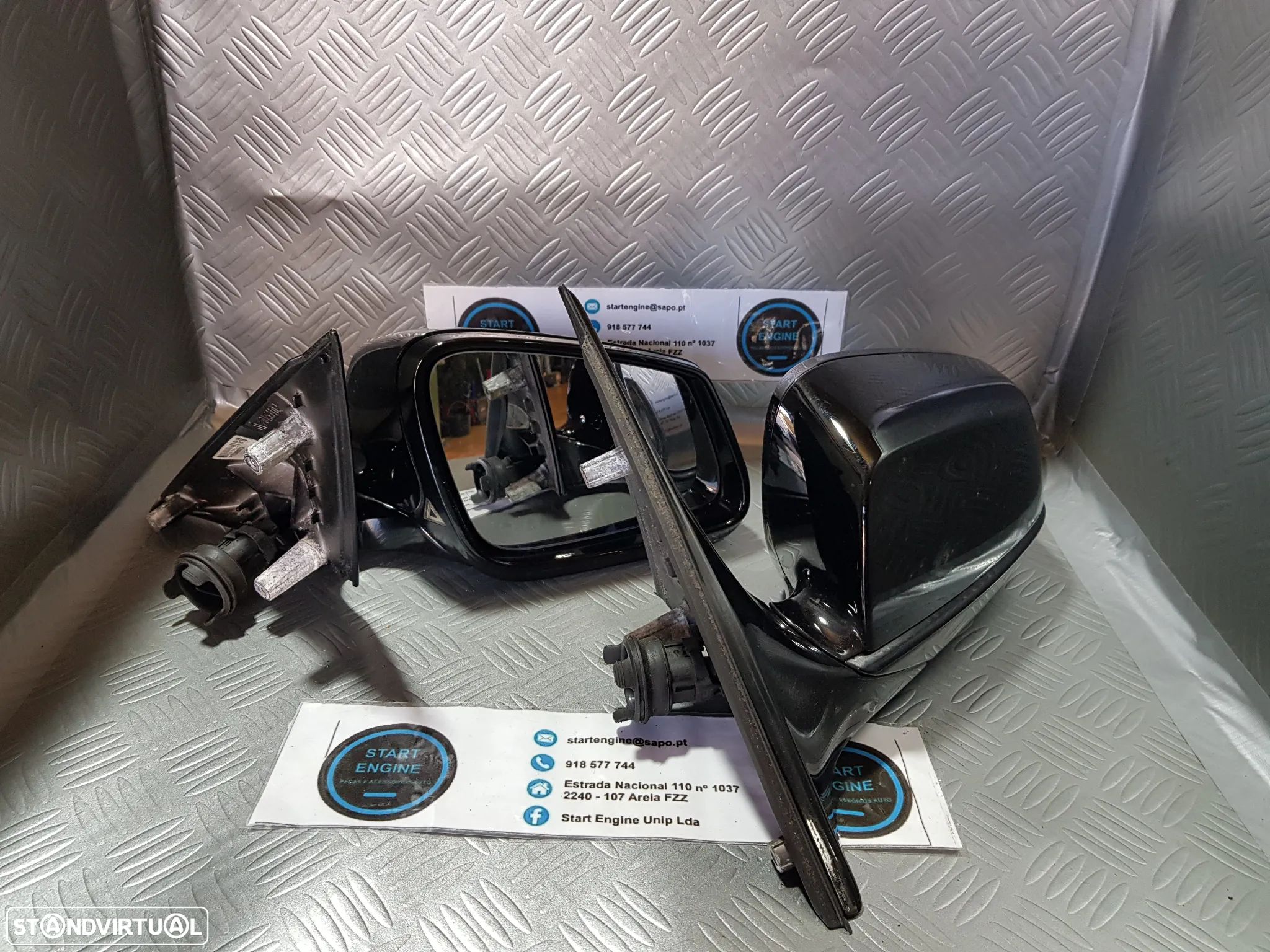 Espelho retrovisor Direito BMW serie 5 F10 F11 com triângulo aviso de ultrapassagem - 1