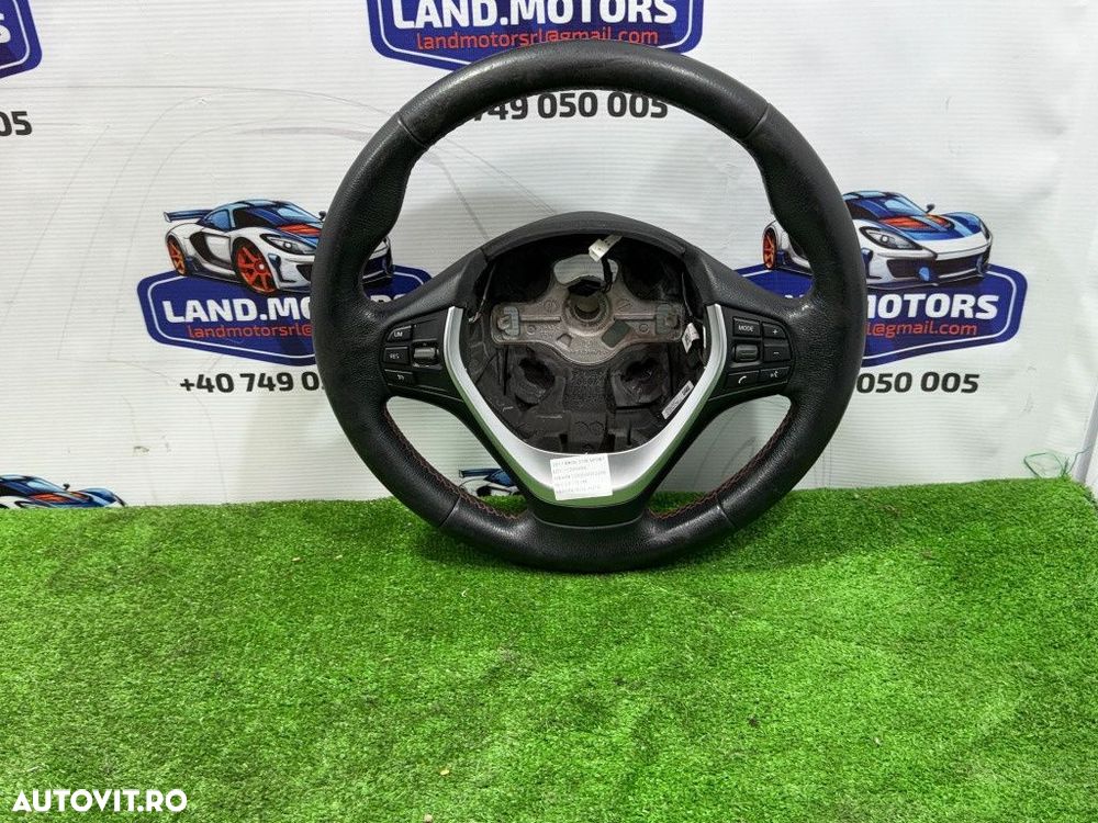 Volan piele 2017 bmw 318i sport seria 3 lci f30 1.5 benzina cod oem 62560150d 32302230186 2015-2019 - 1