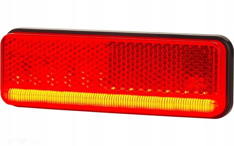 lampa obrysowa led slim czerwona 12/24v uniwersalna - 1