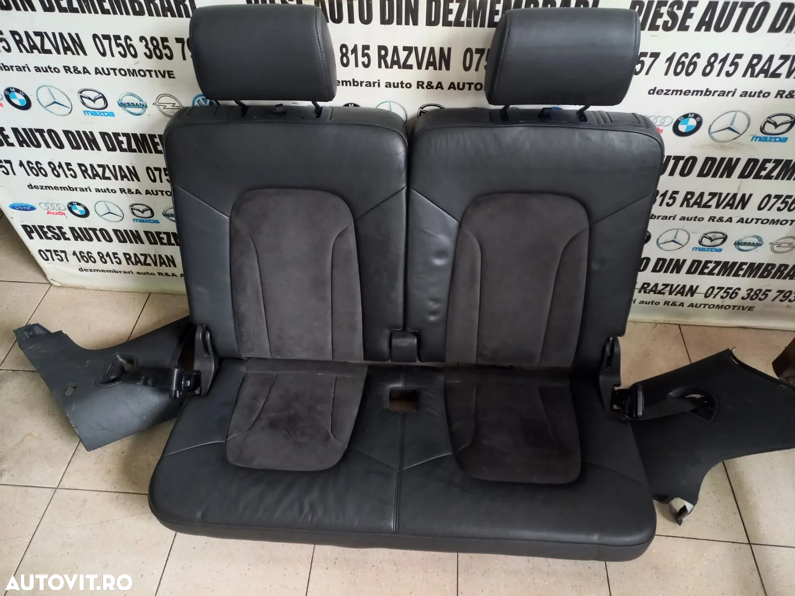 Scaune Spate Bancheta Locurile 6 Si 7 Din Piele Audi Q7 4L An 2006-2007-2008-2009-2010-2011-2012-20 - 5