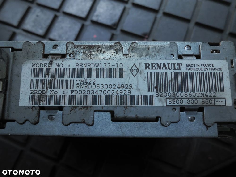 RADIO FABRYCZNE RENAULT SCENIC II 8200300860 - 2