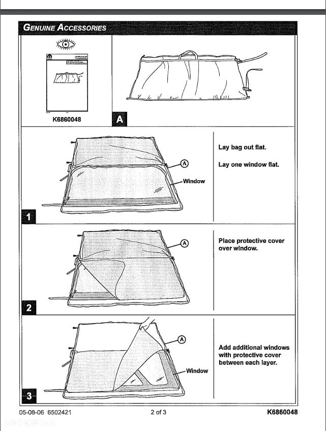 Torba pokrowiec dachu Jeep Wrangler JK K6860048 82210326 - 7