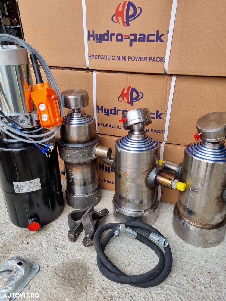 Sistem basculare hidraulic electric ,kit complet basculare autoutilita - 1