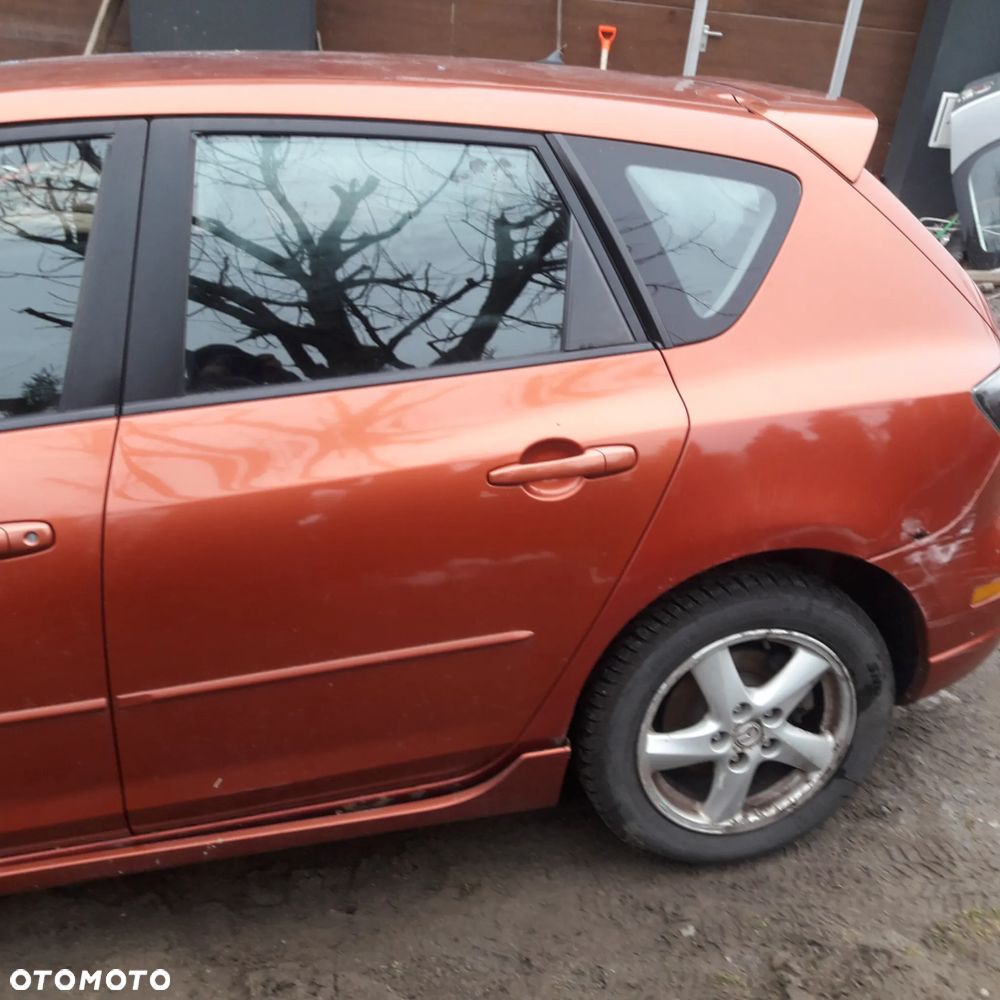 Mazd 3 BK 03-09 Drzwi tylne lewe z szyba  tył w kolor - 4