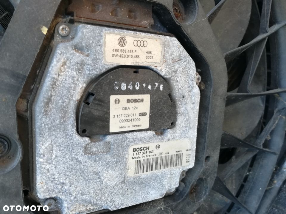 BŁOTNIK, CHŁODNICA, PAS PRZEDNI, WENTYLATOR, DESKA ROZDZIELCZA AUDI A8 B3 - 17