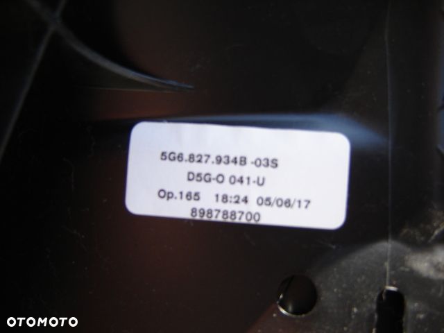 VW GOLF VII SPOJLER KLAPY GTI NOWE IDEAŁ LD5G - 3