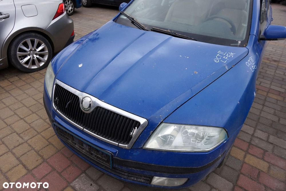 MASKA ZDERZAK BŁOTNIKI LAMPY OCTAVIA II 1Z3 4590  SKODA 2004-2008 NIEBIESKI PRZÓD KOMPLETNY - 2