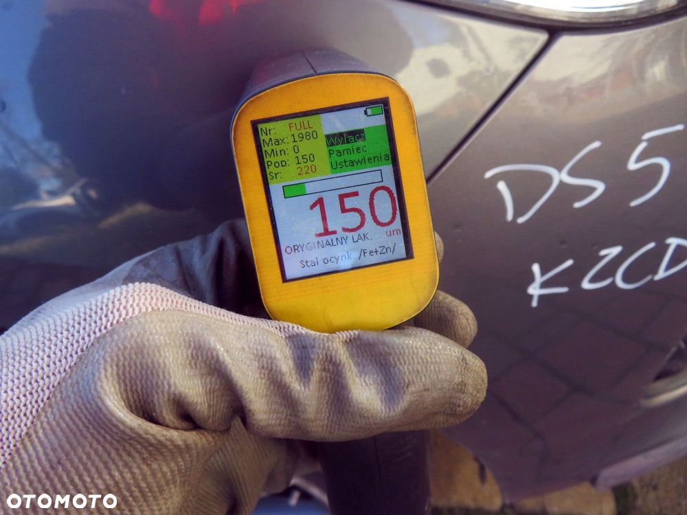 MASKA ZDERZAK BŁOTNIKI LAMPY DS5  KZCD  CITROEN 2011-2015 SZARY GALENA PRZÓD KOMPLETNY - 28