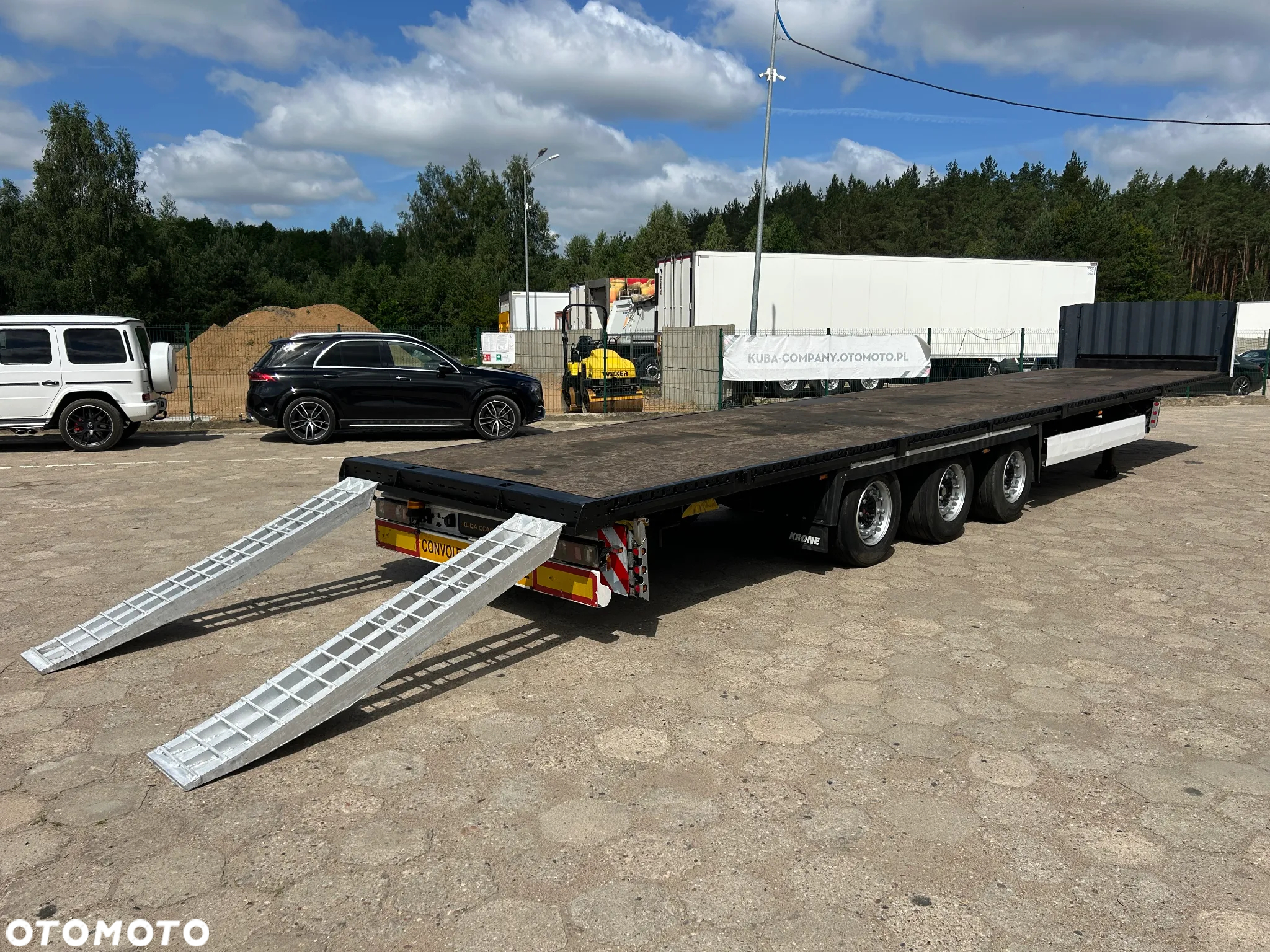 Krone PLATFORMA NISKOPODWOZIOWA z NAJAZDAMI / MEGA R 19.5 / OSIE SAF !! - 6