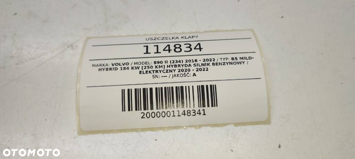 USZCZELKA KLAPY BAGAŻNIKA VOLVO S90 II - 4