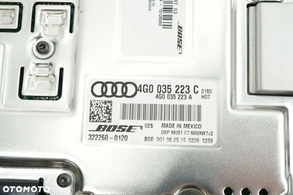 AUDI A6 C7 KOMBI GŁOŚNIKI WZMACNIACZ ZESTAW BOSE - 5