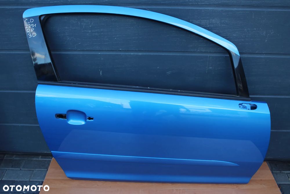 DRZWI PRAWY PRZÓD PRAWE PRZEDNIE OPEL CORSA D 3D Z291 OPC