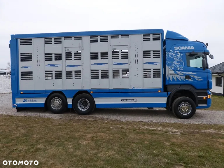 Scania R420 DO ŻYWCA / ZWIERZĄT / BYDŁA TRZODY CHLEWNEJ/ 3 POKŁADY / WAGA EL. / EURO 5 / OŚ SKRĘTNA / - 14