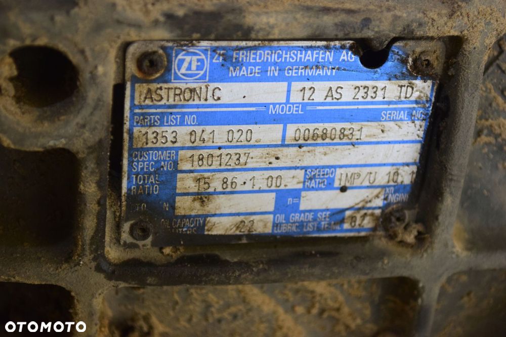 SKRZYNIA BIEGÓW 12AS2331TD DAF INTARDER 3 - 6