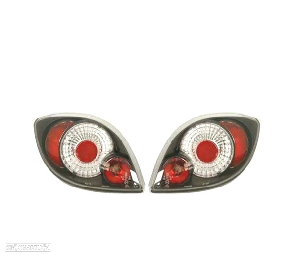 FAROLINS TRASEIROS PARA FORD KA 96-08 PRETO