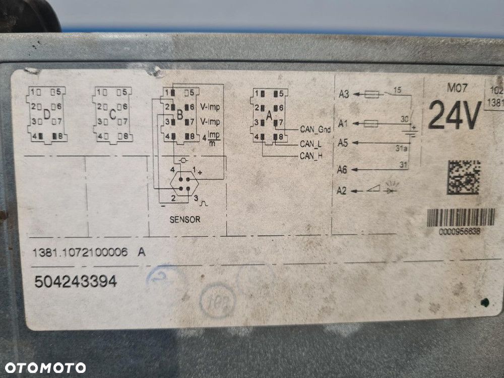 IVECO EURO CARGO TACHOGRAF 504243394 - 8