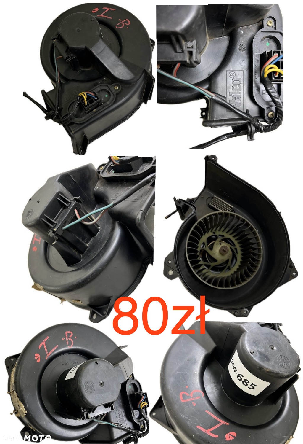 Wentylator dmuchawa nagrzewnicy Fiat Punto I 93-99r Toyota Rav-4 Yaris 95-06r Ypsilon 96-00r Ypsilon II 03-11r Astra H III 04-14r BMW 3 E81 E82 E87 E90 Opel Combo IV 2018r-> Peugeot 3008 Expert 2018r-> Citroen Jumpy II 2018r-> Toyota Proace 2018r-> Mercedes W204 W212 C207 GLX 08-18r  Oryginał - 2