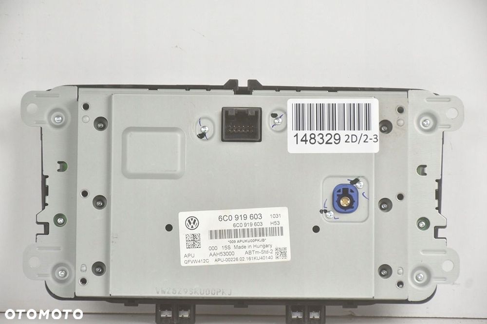 wyświetlacz * ekran monitor radia vw polo v 6c0919603 - 2