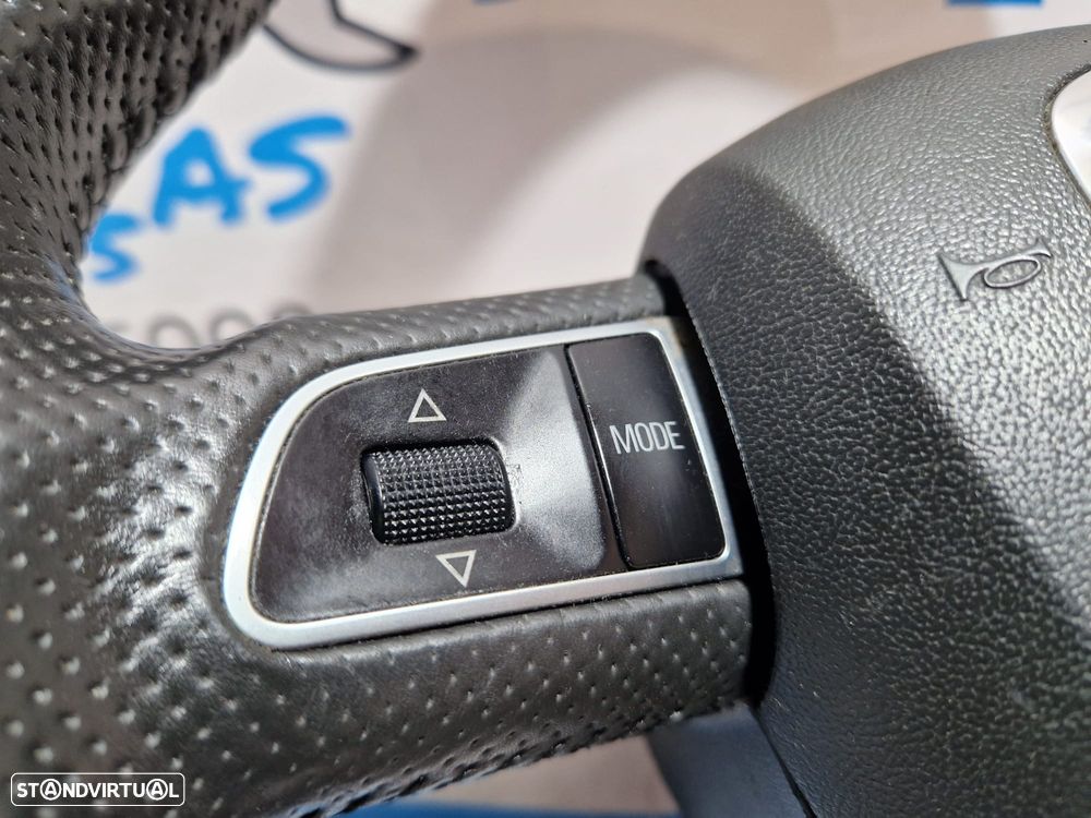 VOLANTE GUIADOR COMPLETO AUDI 8T0419091A 8T0419091 62276000A AUDI A5 8T0 8T3 8TA COUPE CABRIO SLINE S-LINE S LINE PATILHA PATILHAS PELE PERFURADA COMANDOS MULTIFUNÇÕES AIRBAG - 6