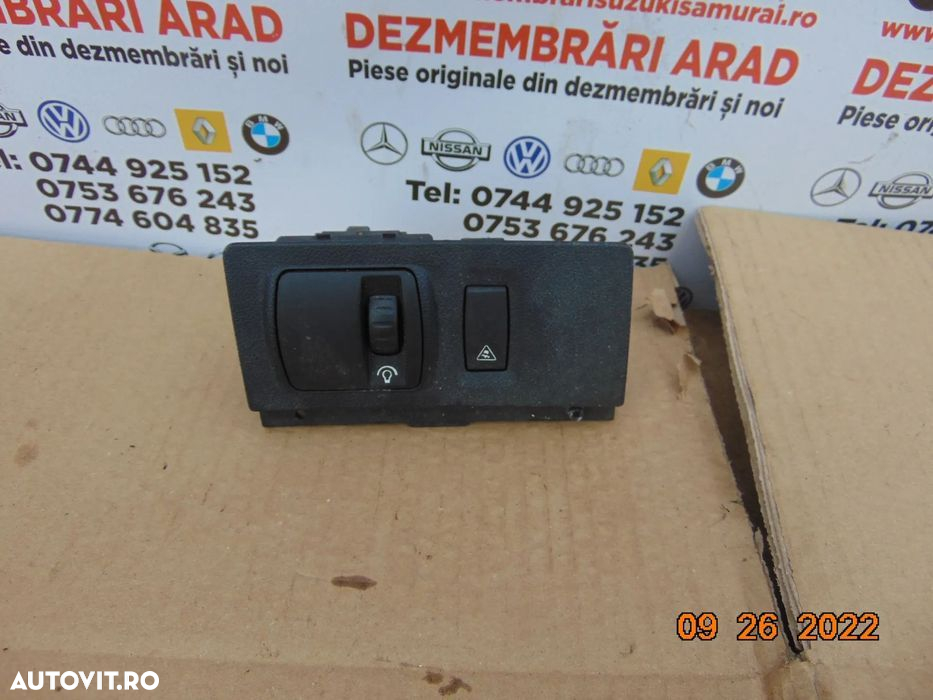 buton reglaj faruri lumini renault Latitude butoane lumini - 2