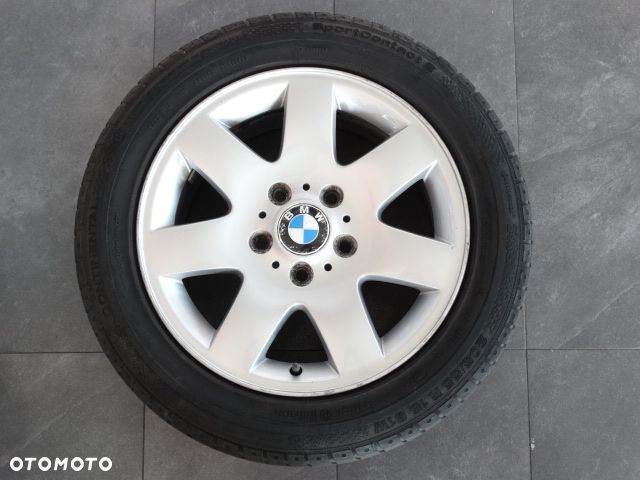 BMW Felgi Koła Aluminiowe 16 Lato 7Jx16H2 ET47 5x120 Opony Continental SportContact2  205/55R16 91W Bridgestone  Turanza T001  205/55R16 91V BMW 3 E36 E46 E90 Z3  316i 318d 318i 320i 320d 232i 325i 328i 330d 330i 330d - 3