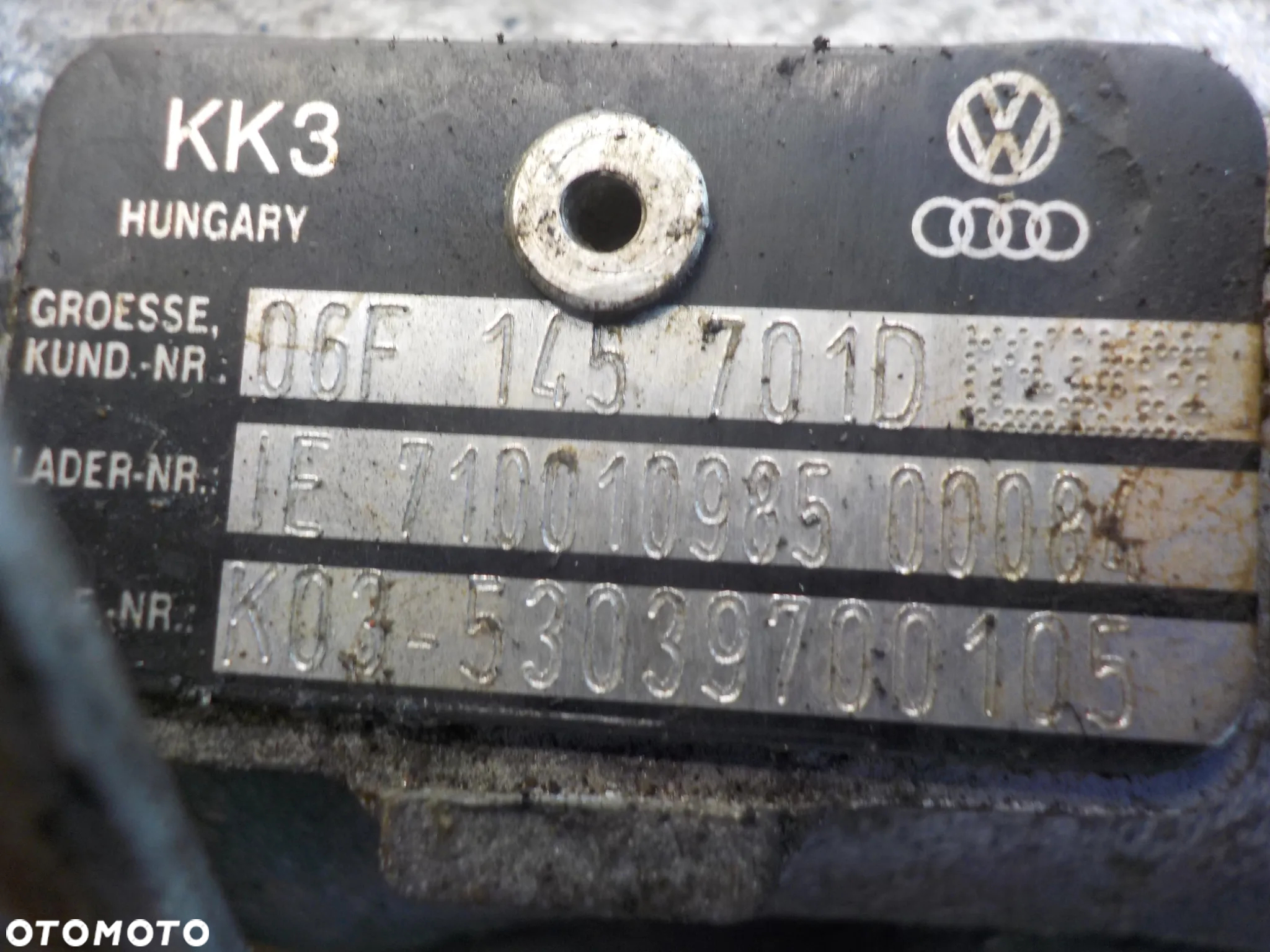 VW GOLF V AUDI A3 8P 2.0 TFSI TURBINA 06F145701D - 4